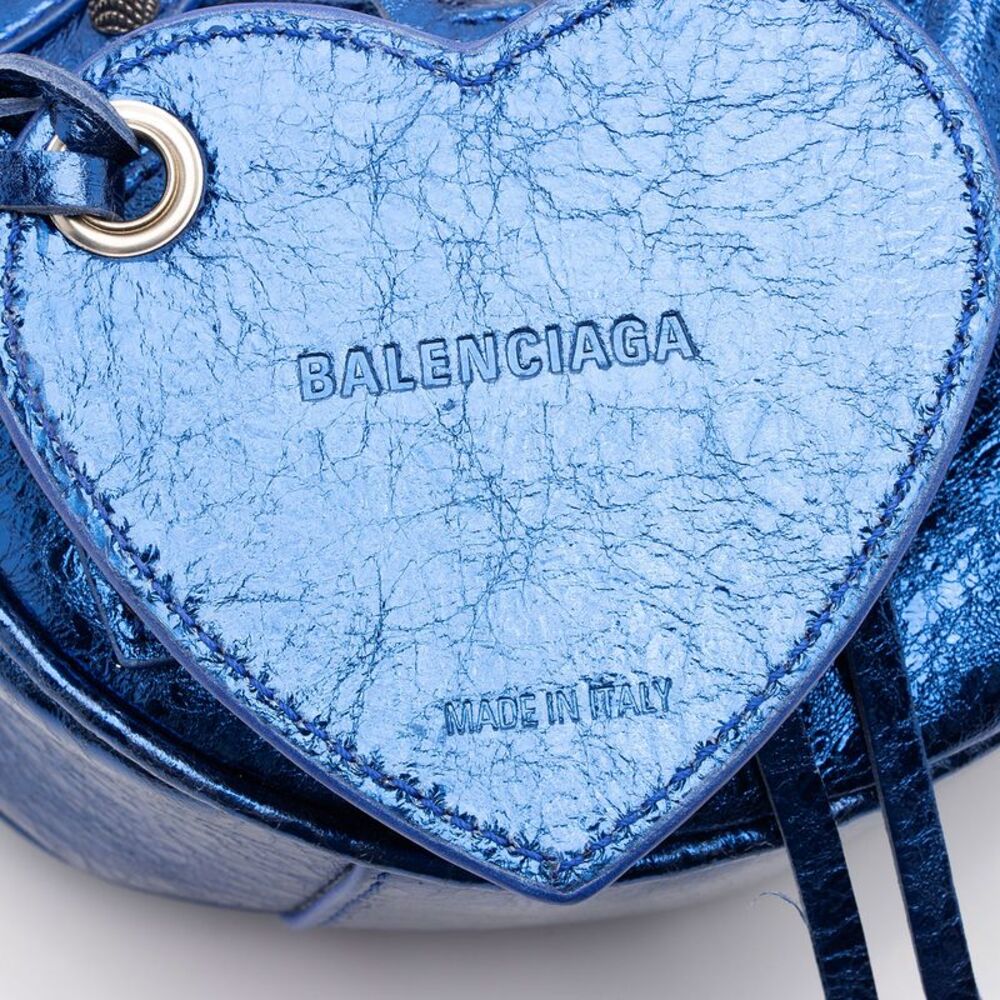 Balenciaga Metallic Arena Lambskin Le Cagole XS Shoulder Bag - Picture 9 of 12